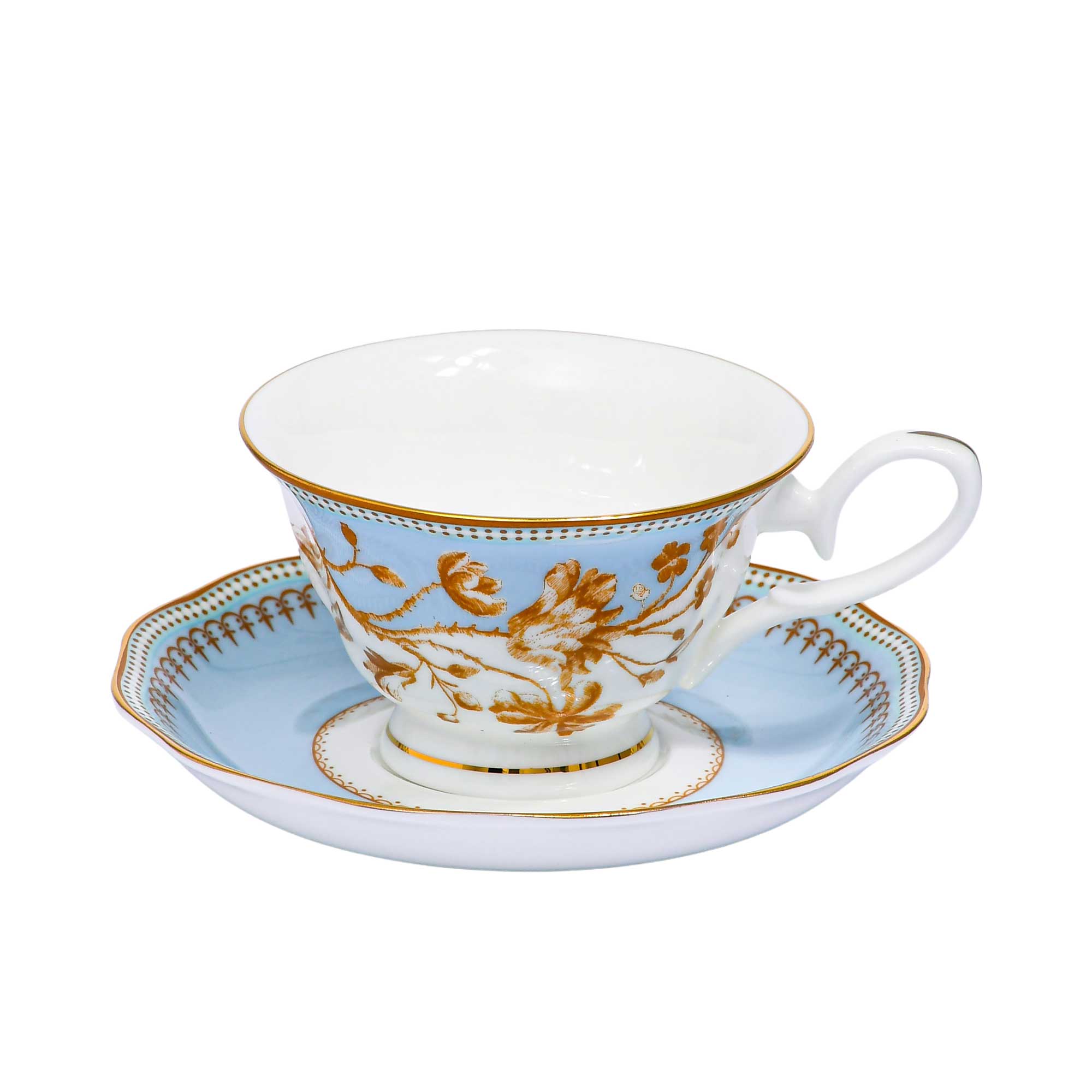Stechol Fine Bone China 12pcs Coffee Cup & Saucer Set