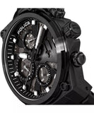 Police Salkantay Gents Black Dial Black Stainless steel Watch