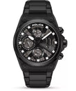 Police Salkantay Gents Black Dial Black Stainless steel Watch