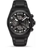 Police Salkantay Gents Black Dial Black Stainless steel Watch