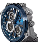 Police Salkantay Gents Blue Chronograph Stainless Steel Strap Watch