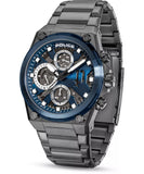 Police Salkantay Gents Blue Chronograph Stainless Steel Strap Watch